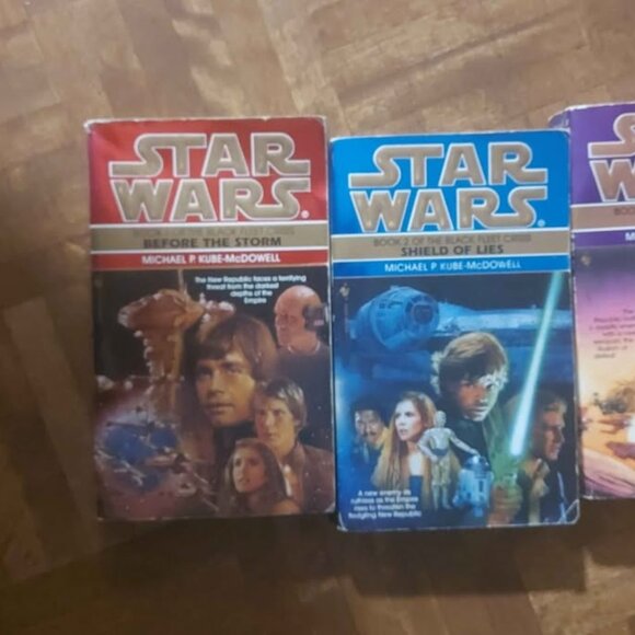 Star Wars The Black Fleet Crisis Trilogy Books 1 2 3 Michael P. Kube-McDowell - Picture 2 of 3